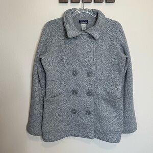Patagonia Better Sweater Women's Gray Pea Coat size Large